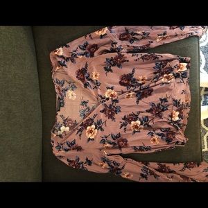 Pink floral top